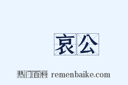 魯哀公是什么意思的图片